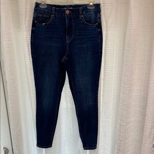 Maurices Blue Jeggings High Waisted Denim